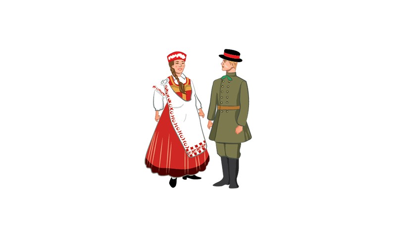Латышский национальный костюм в Минске